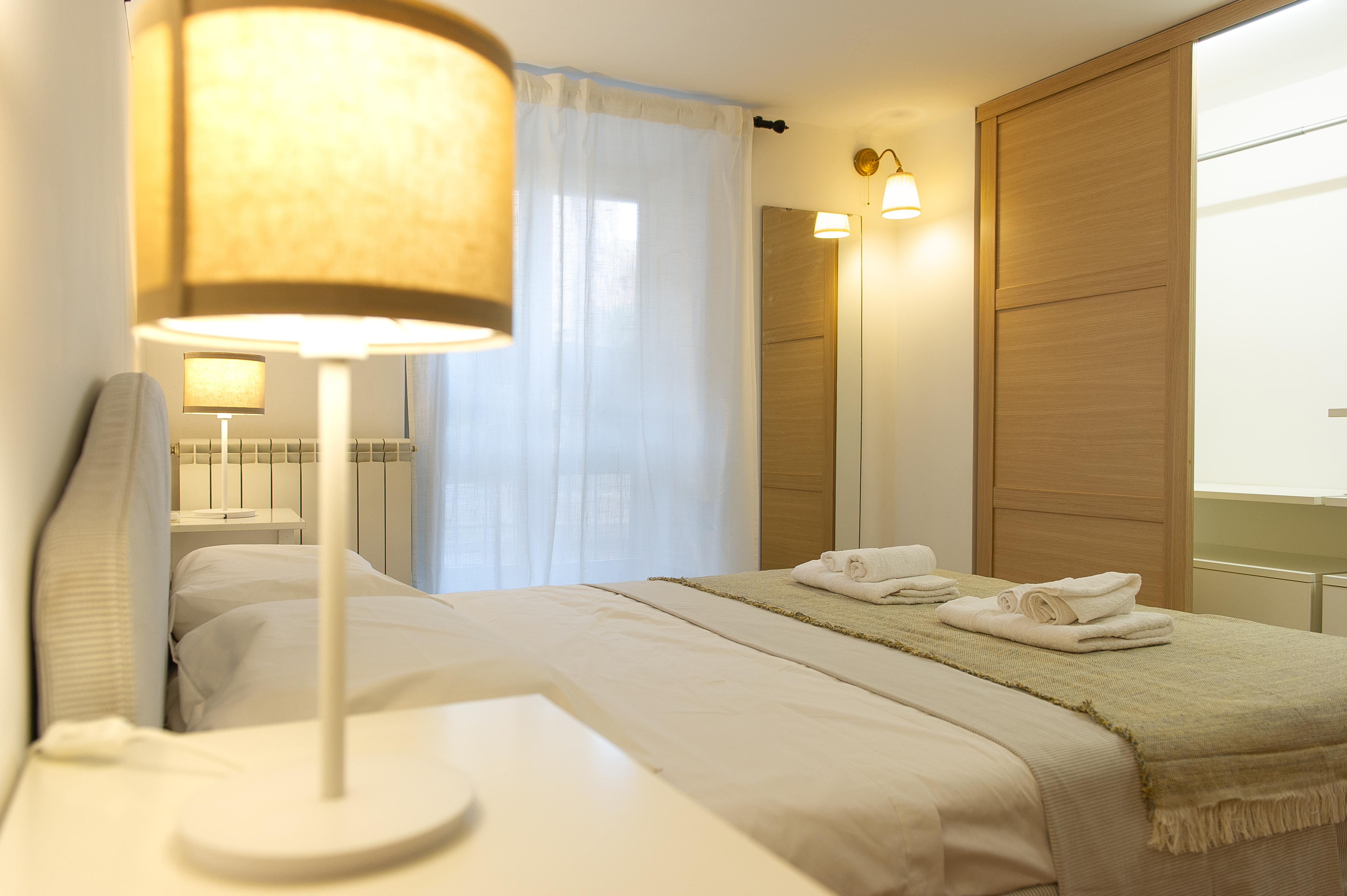 Bedroom with pillows