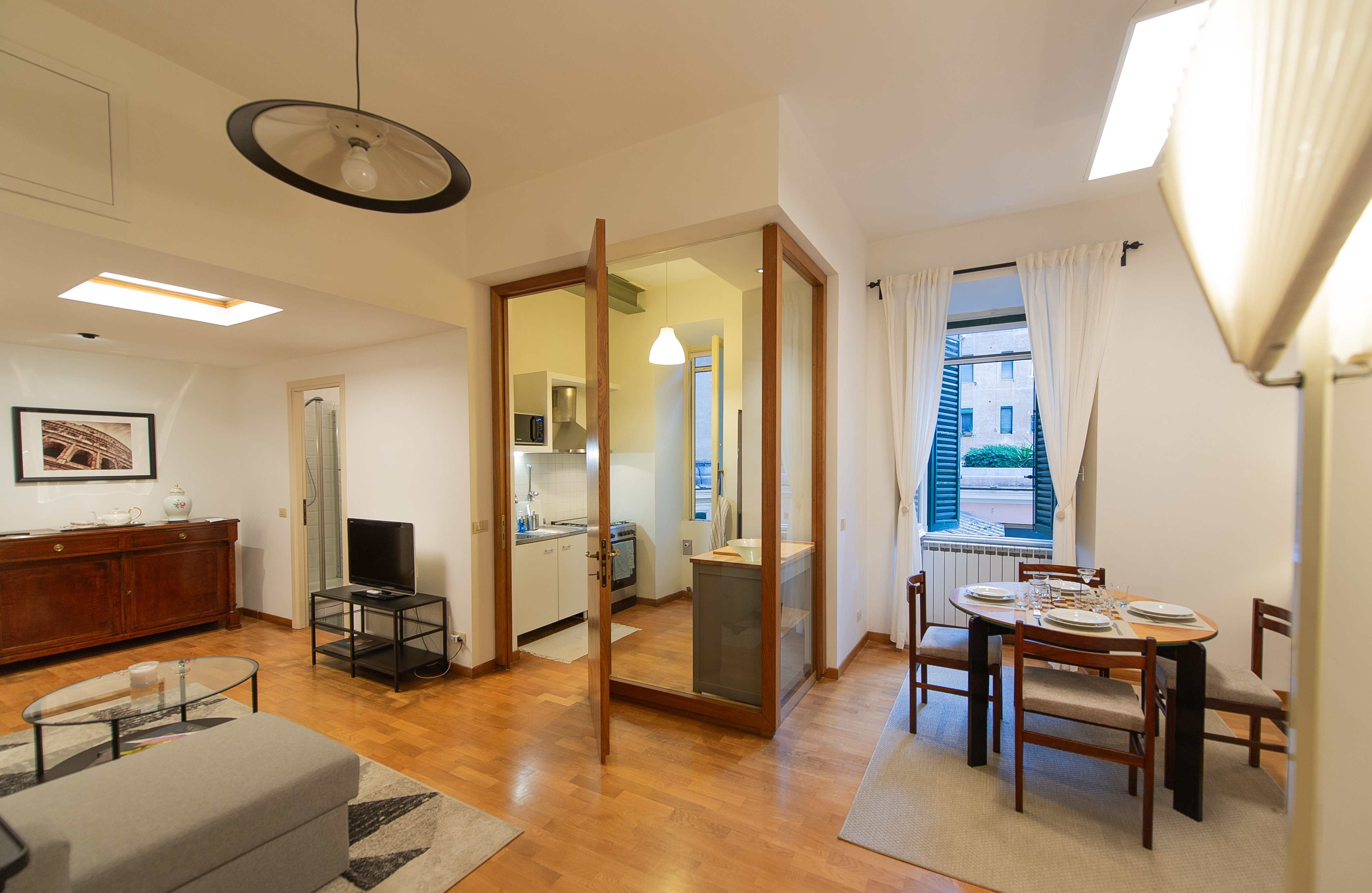 Open space with dining area